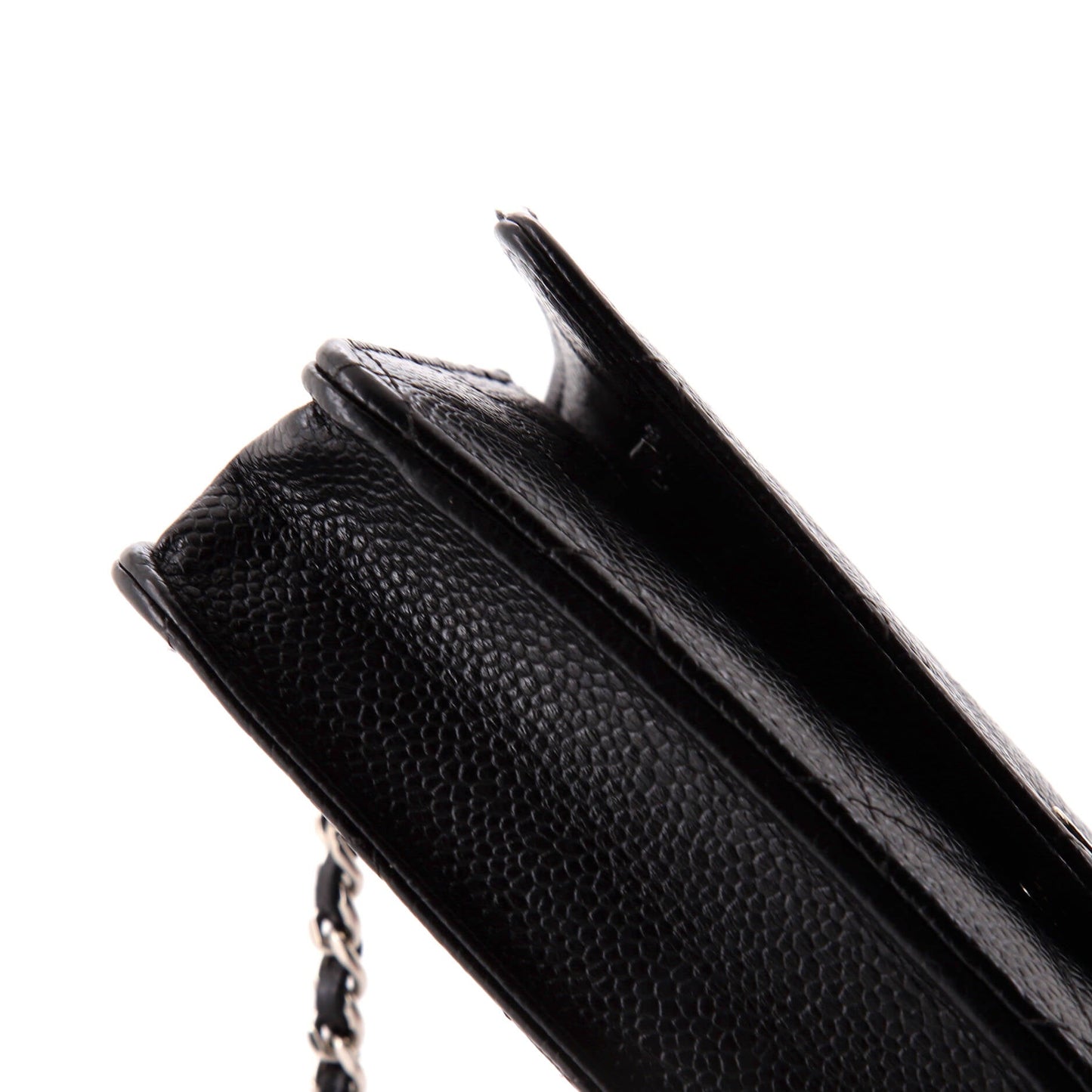 Wallet on Chain Quilted Caviar