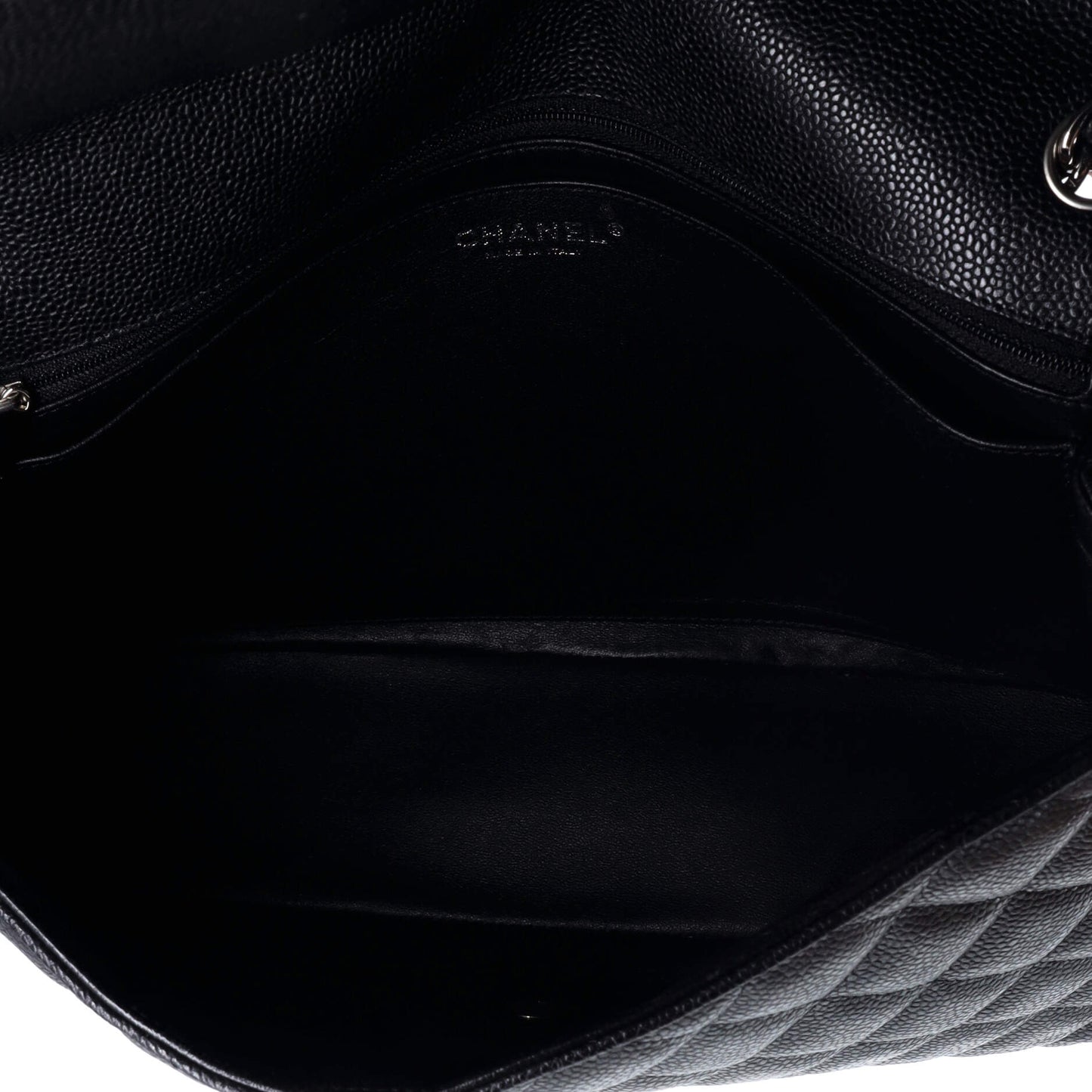 Classic Single Flap Bag Quilted Caviar Maxi