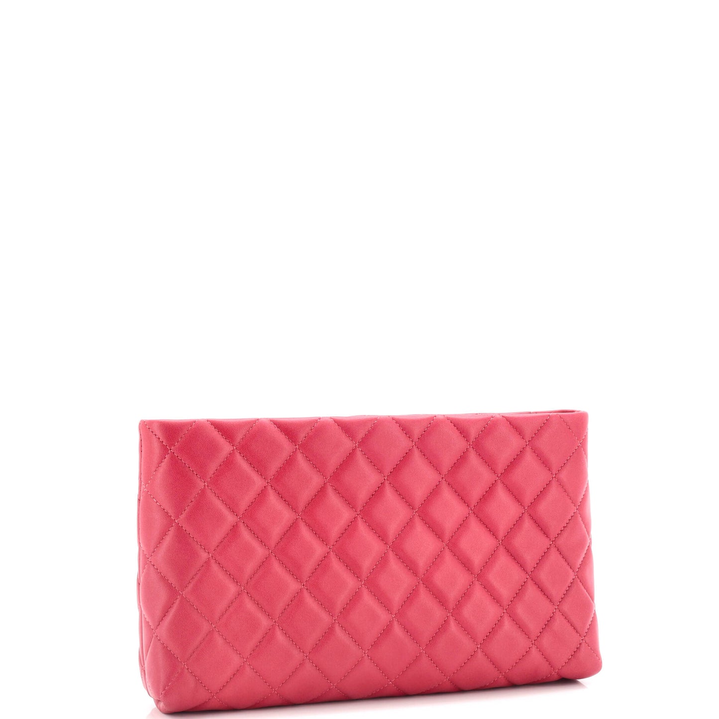 Square Timeless Clutch Quilted Lambskin