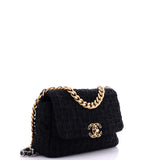19 Flap Bag Quilted Tweed Medium