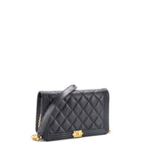 Boy Wallet on Chain Quilted Lambskin