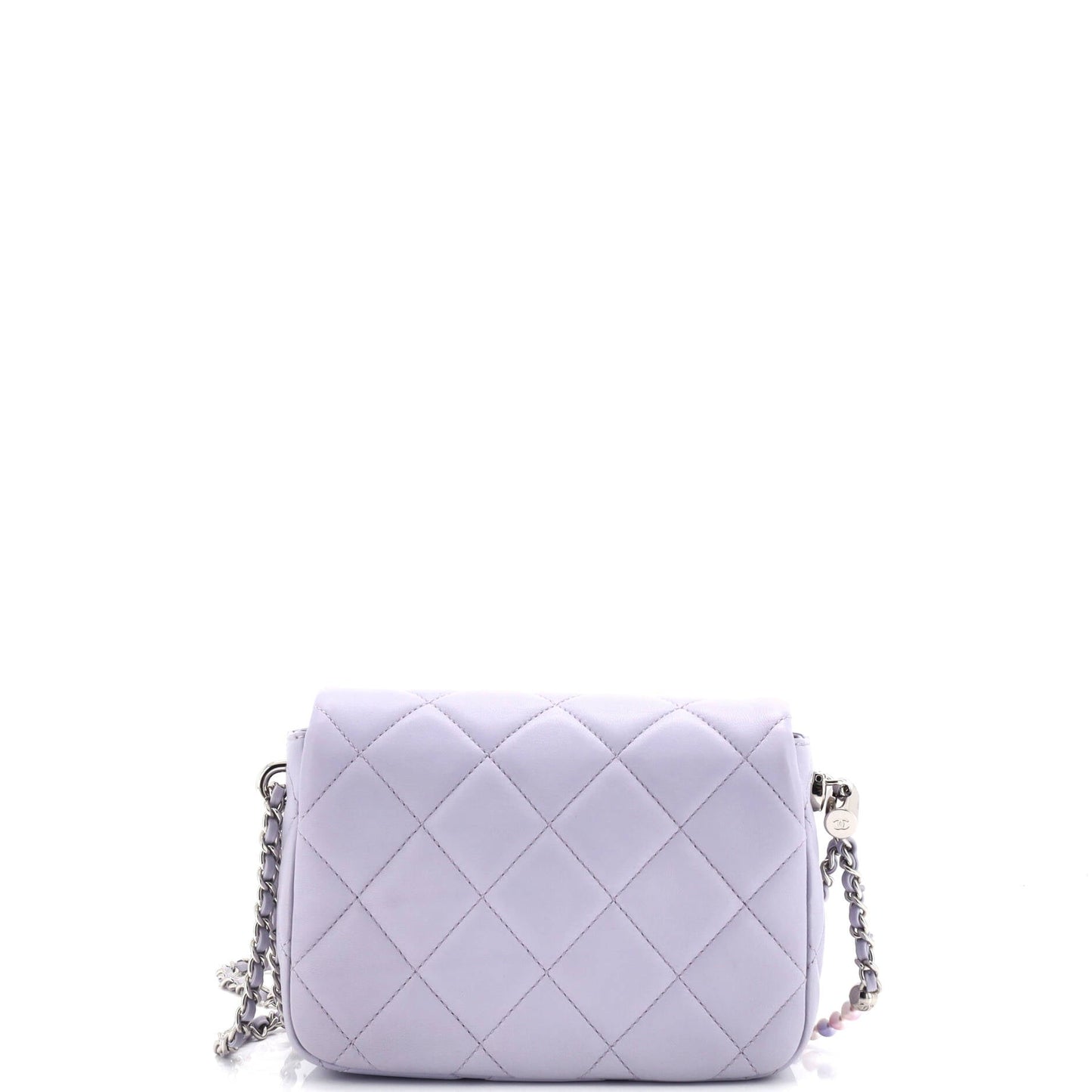 My Perfect Adjustable Chain Flap Bag Quilted Lambskin with Pearls Mini