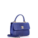 Trendy CC Top Handle Bag Python Small