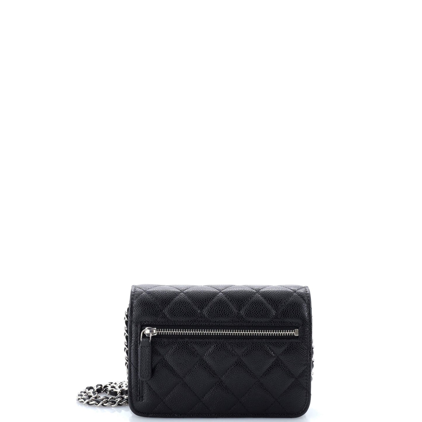 Wallet on Chain Quilted Caviar Mini