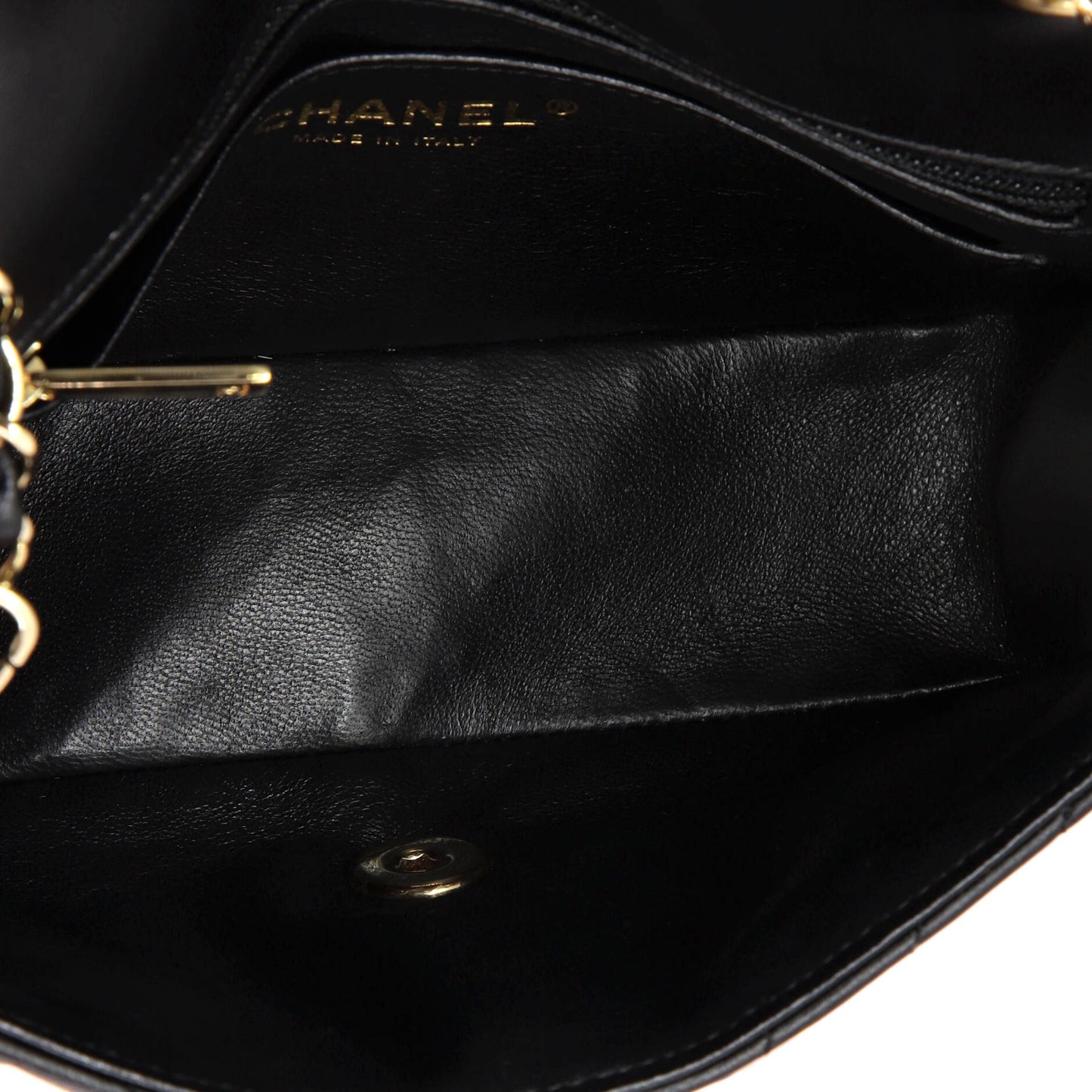 Classic Single Flap Bag Chevron Lambskin Mini
