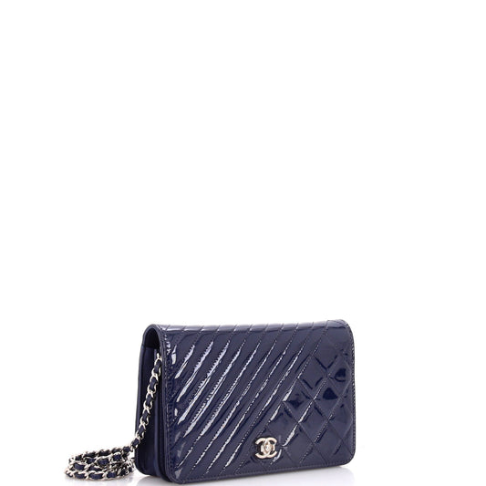 Coco Boy Wallet on Chain Quilted Patent