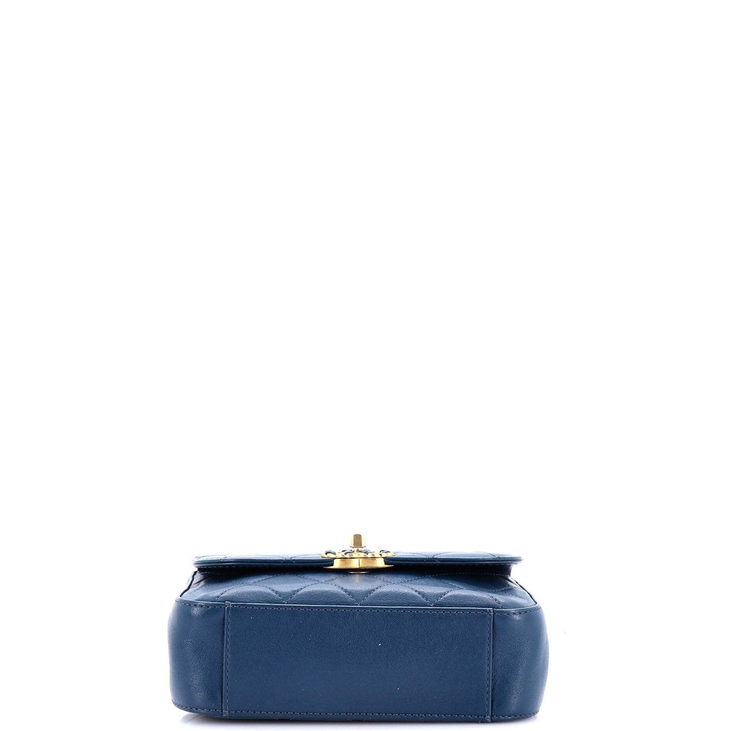 Chain Infinity Top Handle Bag Quilted Lambskin Mini