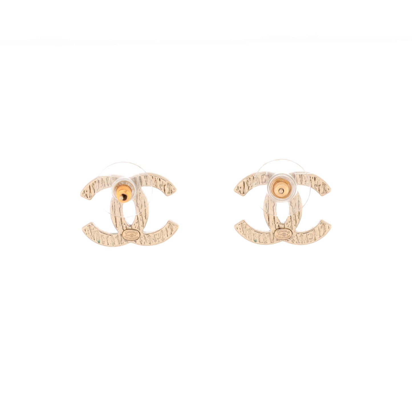 CC Stud Earrings Metal Small
