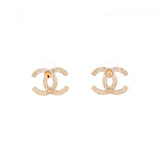 CC Stud Earrings Metal Small