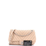 Stud Wars CC Flap Bag Studded Chevron Calfskin Small
