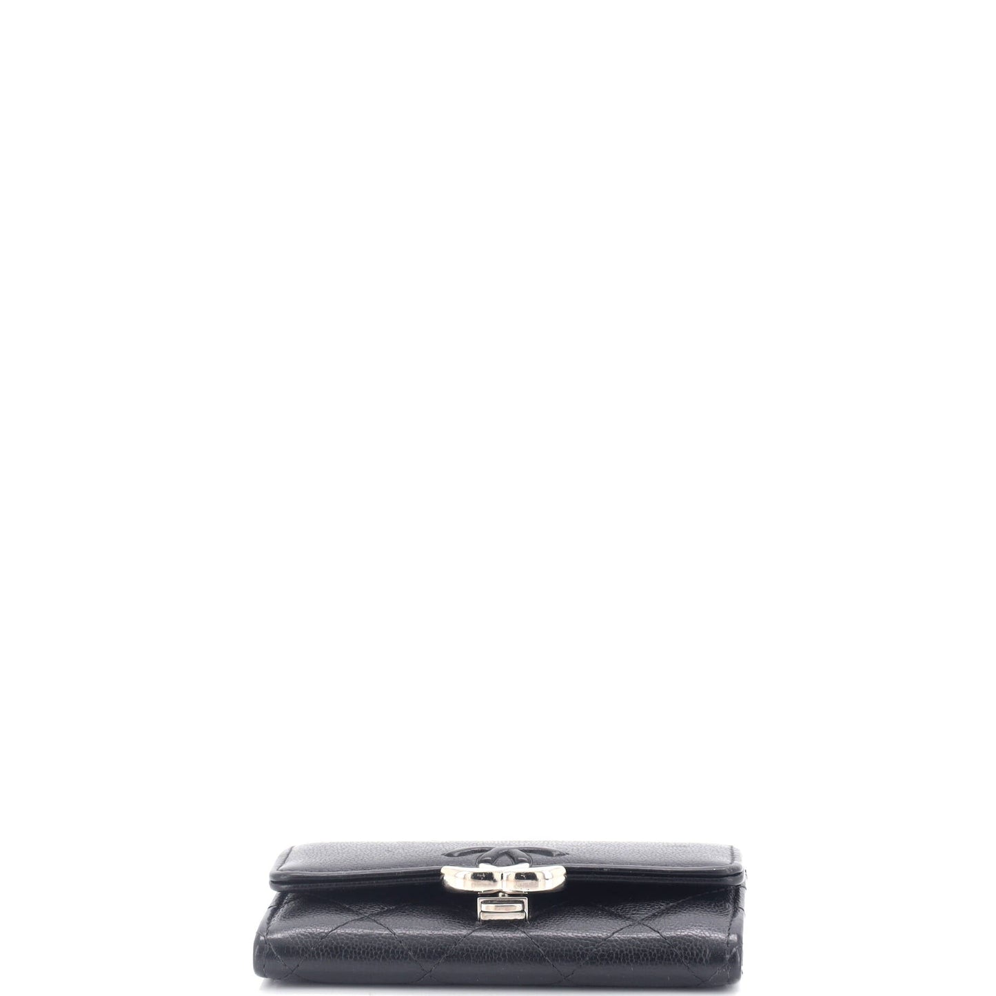 CC Box Flap Card Case Quilted Caviar