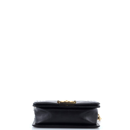 Boy Flap Bag Chevron Lambskin Small