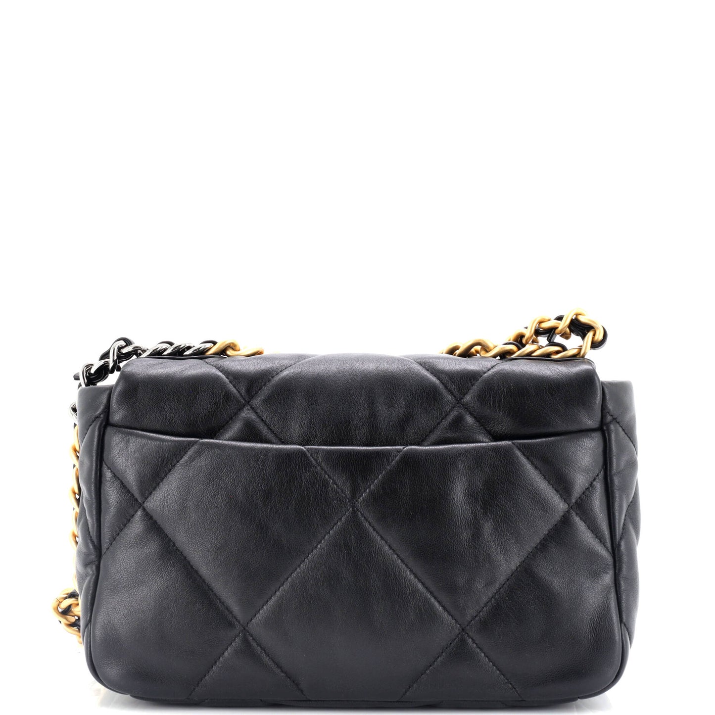 19 Flap Bag Quilted Leather Medium