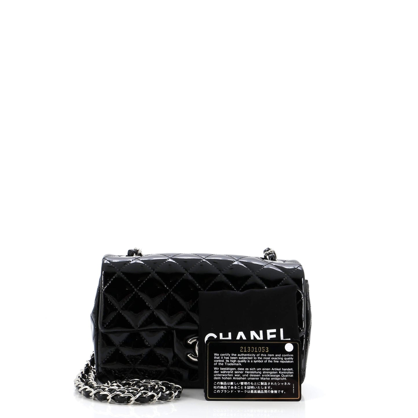 Classic Single Flap Bag Quilted Patent Mini