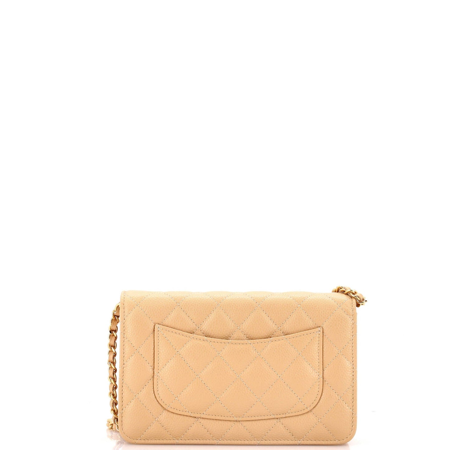 Wallet on Chain Quilted Caviar