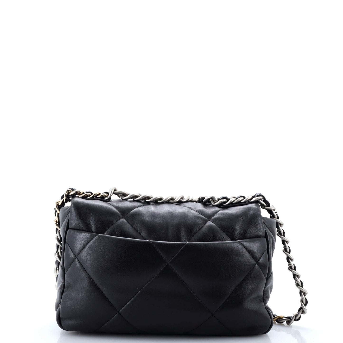 19 Flap Bag Quilted Leather Medium