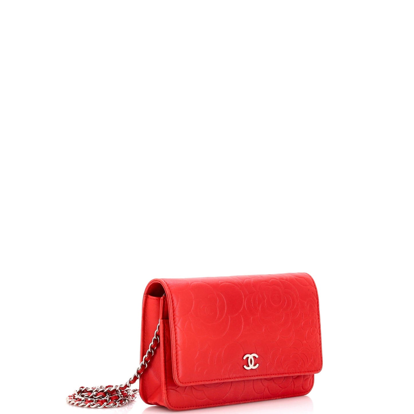 Wallet on Chain Camellia Lambskin