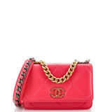 CHANEL 19 Wallet on Chain Quilted Goatskin