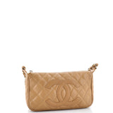 Timeless CC Chain Shoulder Bag Quilted Caviar Small