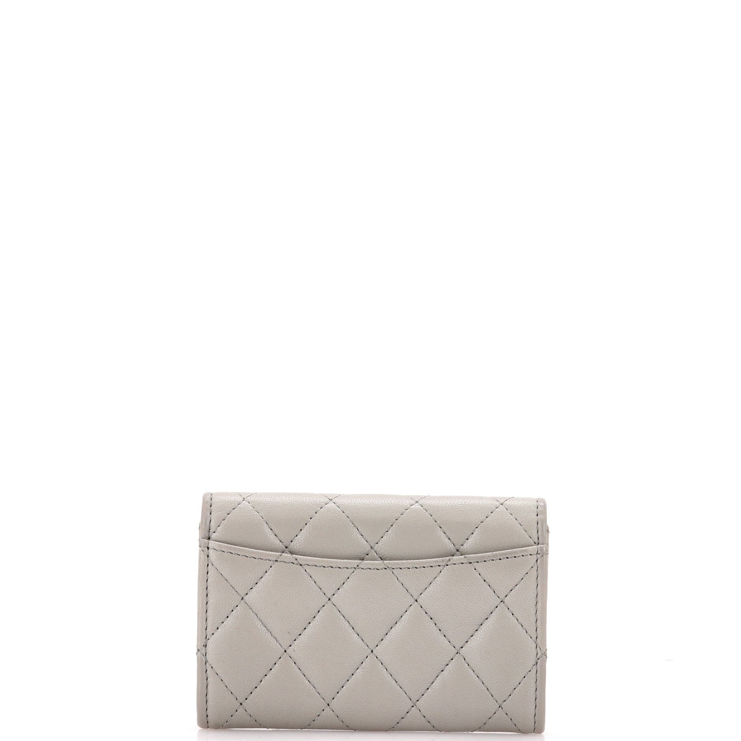 Classic Flap Card Case Quilted Lambskin