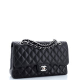 Classic Double Flap Bag Quilted Caviar Medium