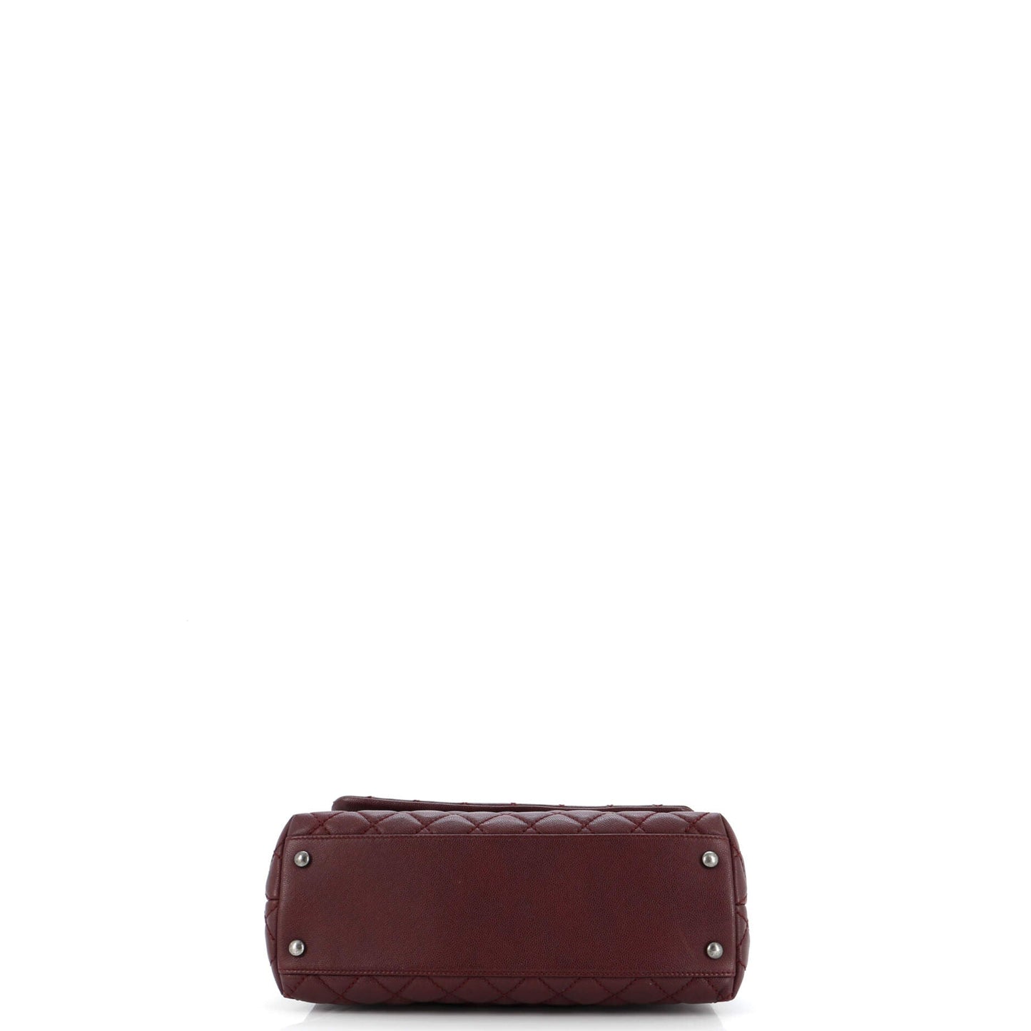 Coco Top Handle Bag Quilted Caviar Small