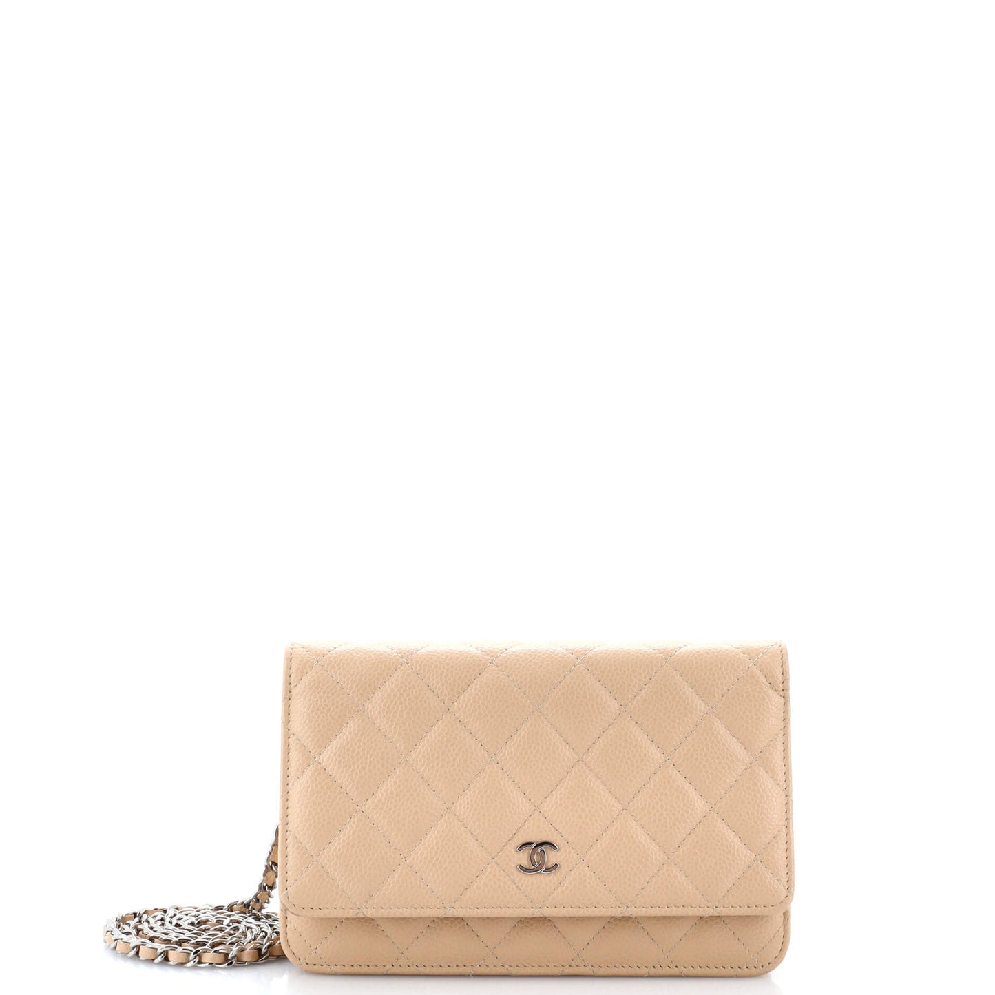 Wallet on Chain Quilted Caviar