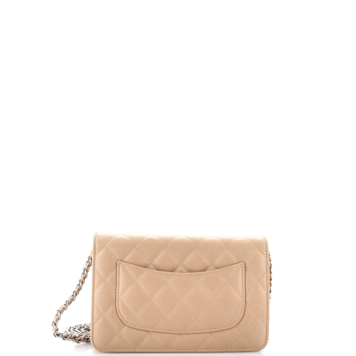 Wallet on Chain Quilted Caviar
