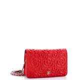 Wallet on Chain Camellia Lambskin