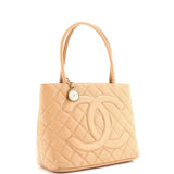 Medallion Tote Quilted Caviar