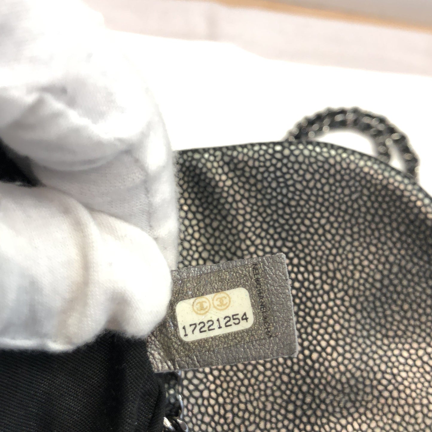 Half Moon Wallet on Chain Caviar