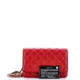 Wallet on Chain Quilted Caviar
