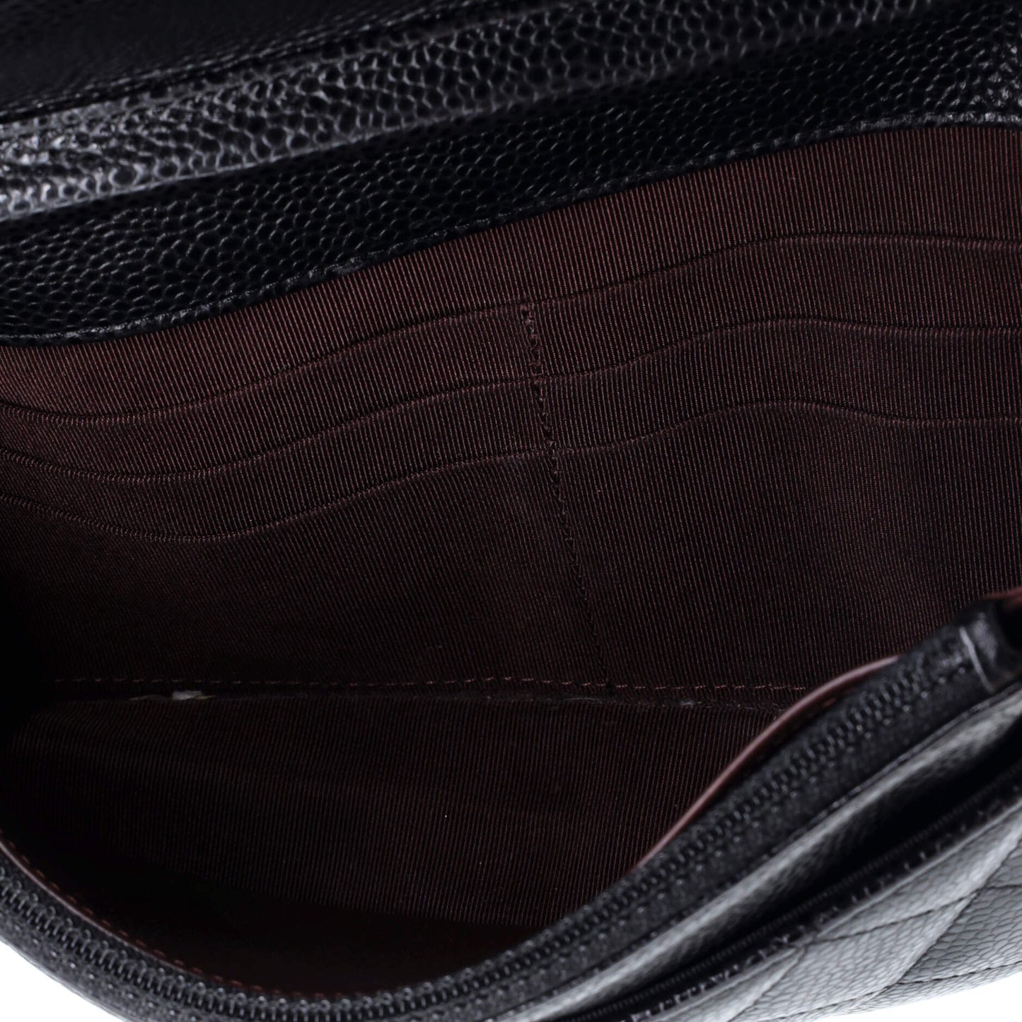 Wallet on Chain Quilted Caviar