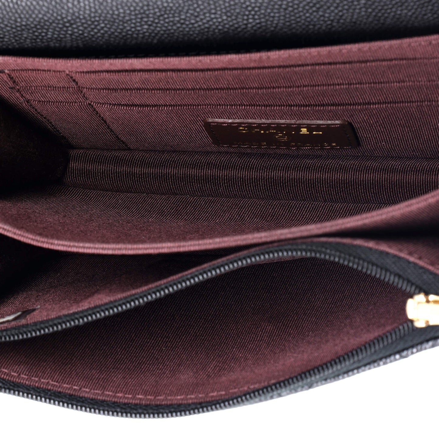 Wallet on Chain Quilted Caviar Mini