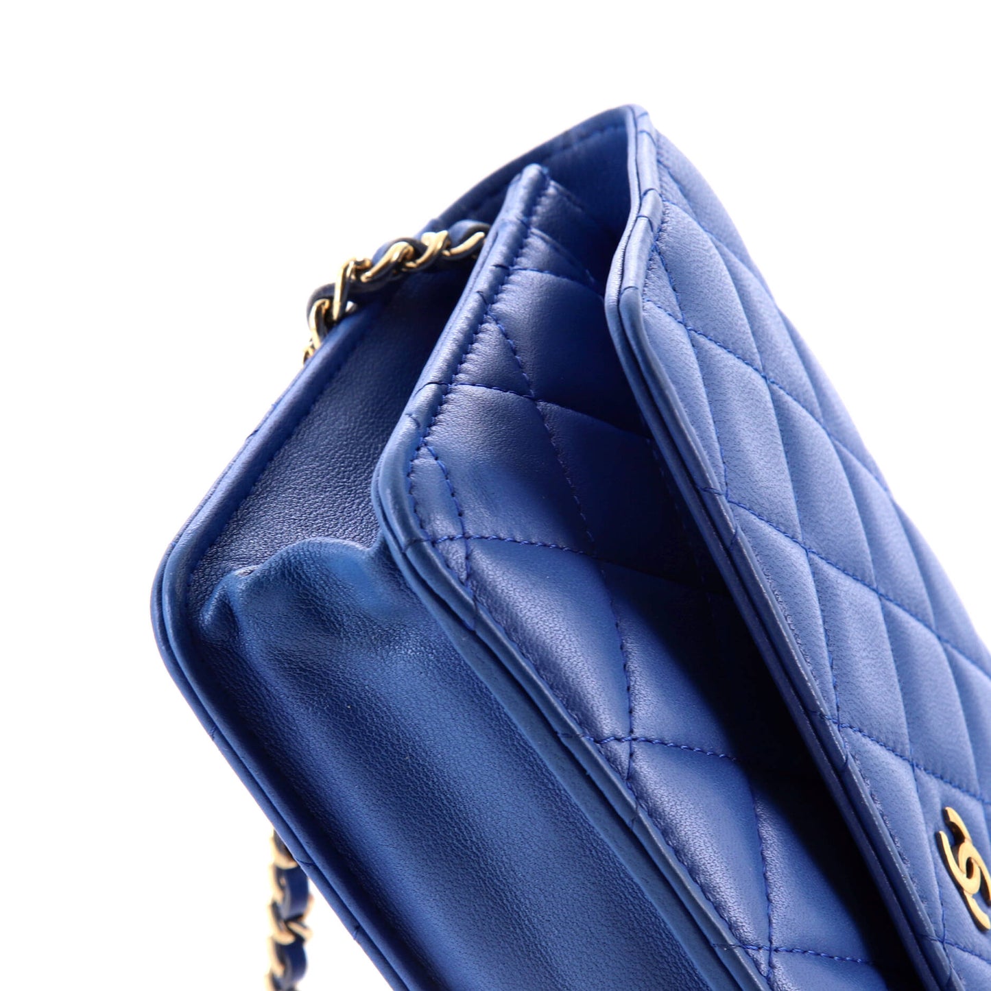 Wallet on Chain Quilted Lambskin