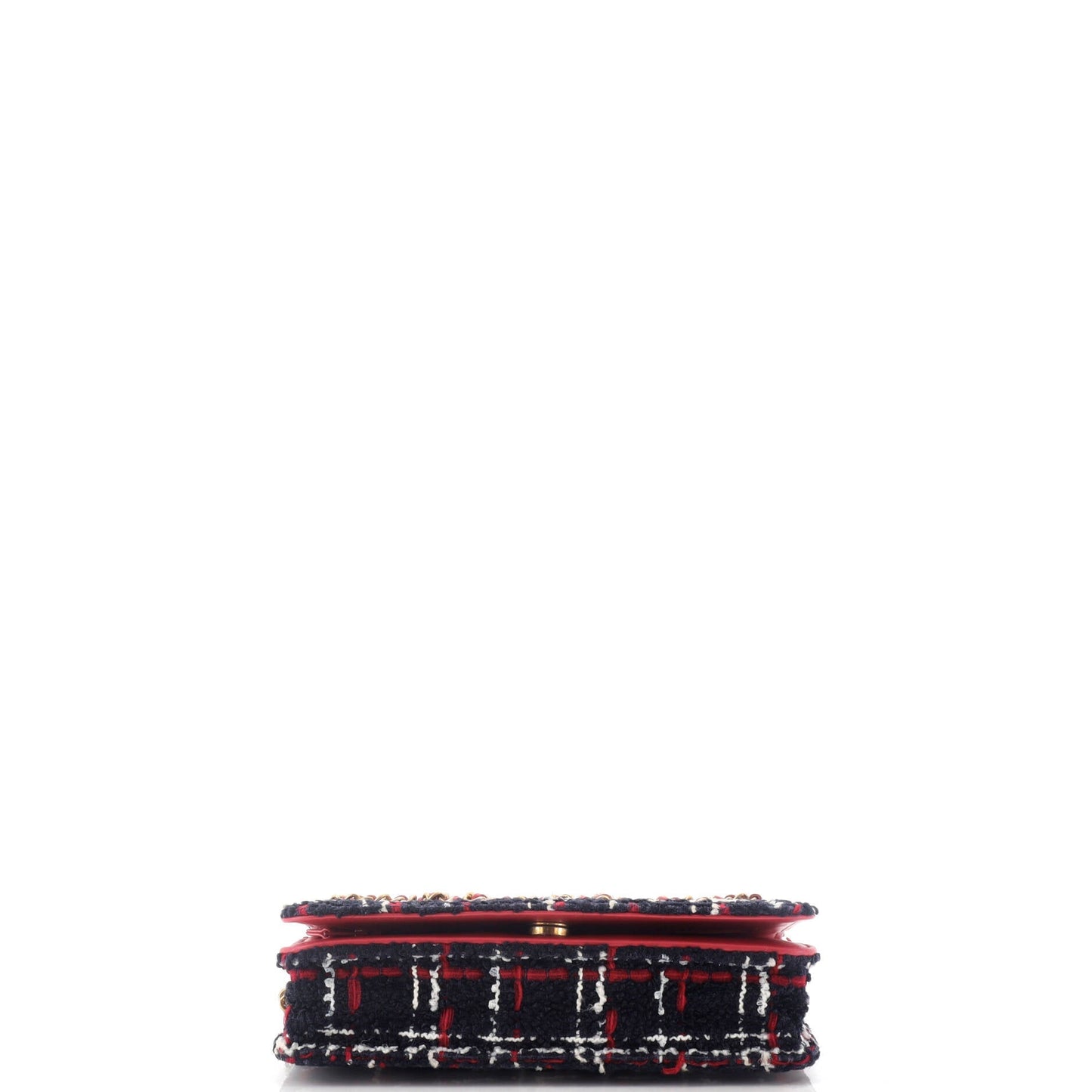 Chain Signe Wallet on Chain Quilted Tweed