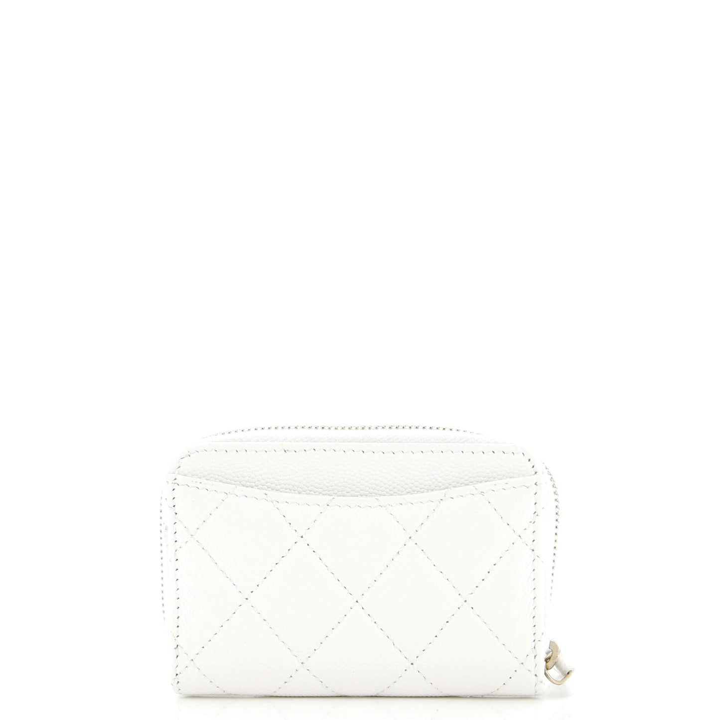 CC Zip Coin Purse Quilted Caviar Small
