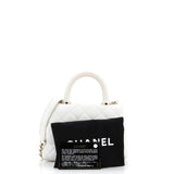 Coco Top Handle Bag Quilted Iridescent Caviar Extra Mini