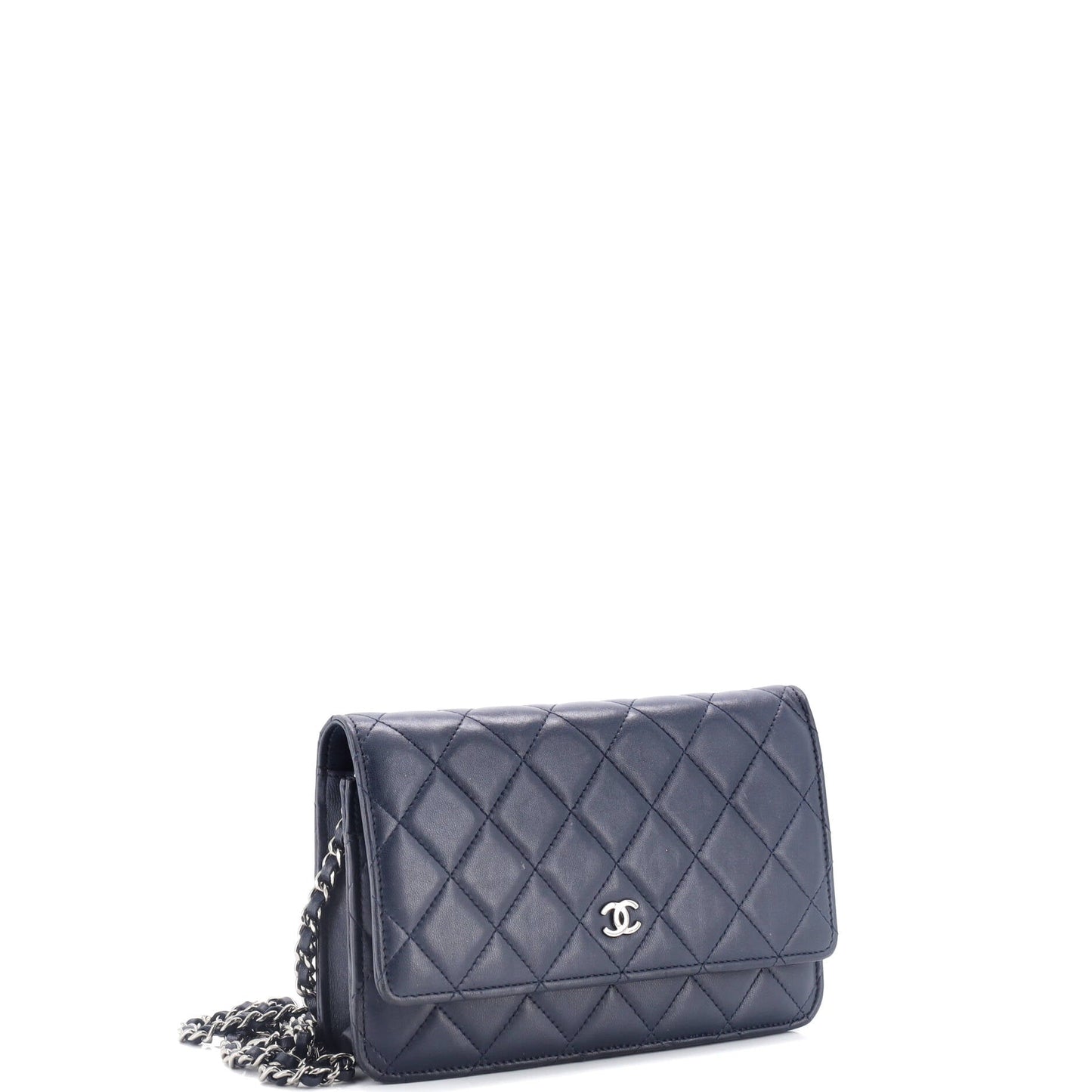Wallet on Chain Quilted Lambskin