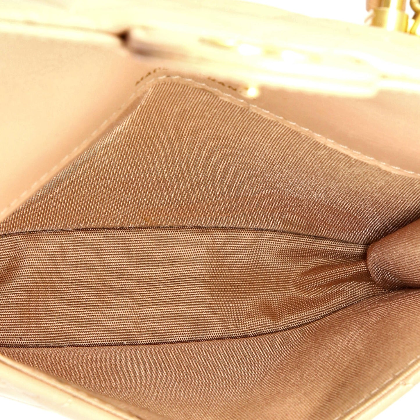 Top Handle Flap Coin Purse with Chain Quilted Lambskin