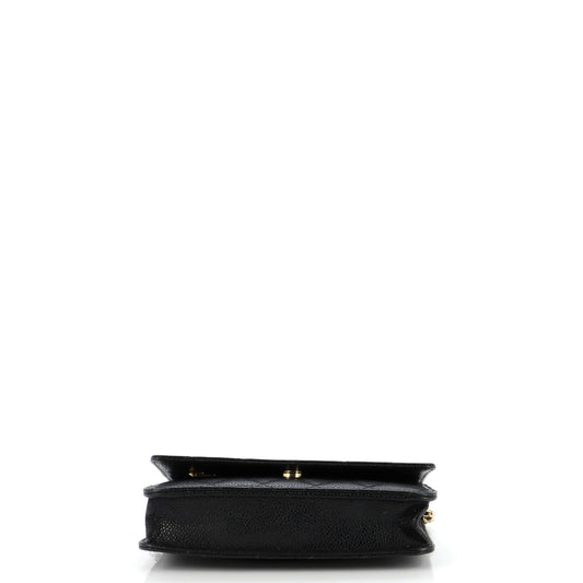 Wallet on Chain Quilted Caviar