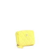 CC Zip Coin Purse Quilted Caviar Small