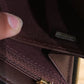 Zip Around Wallet Quilted Caviar Long