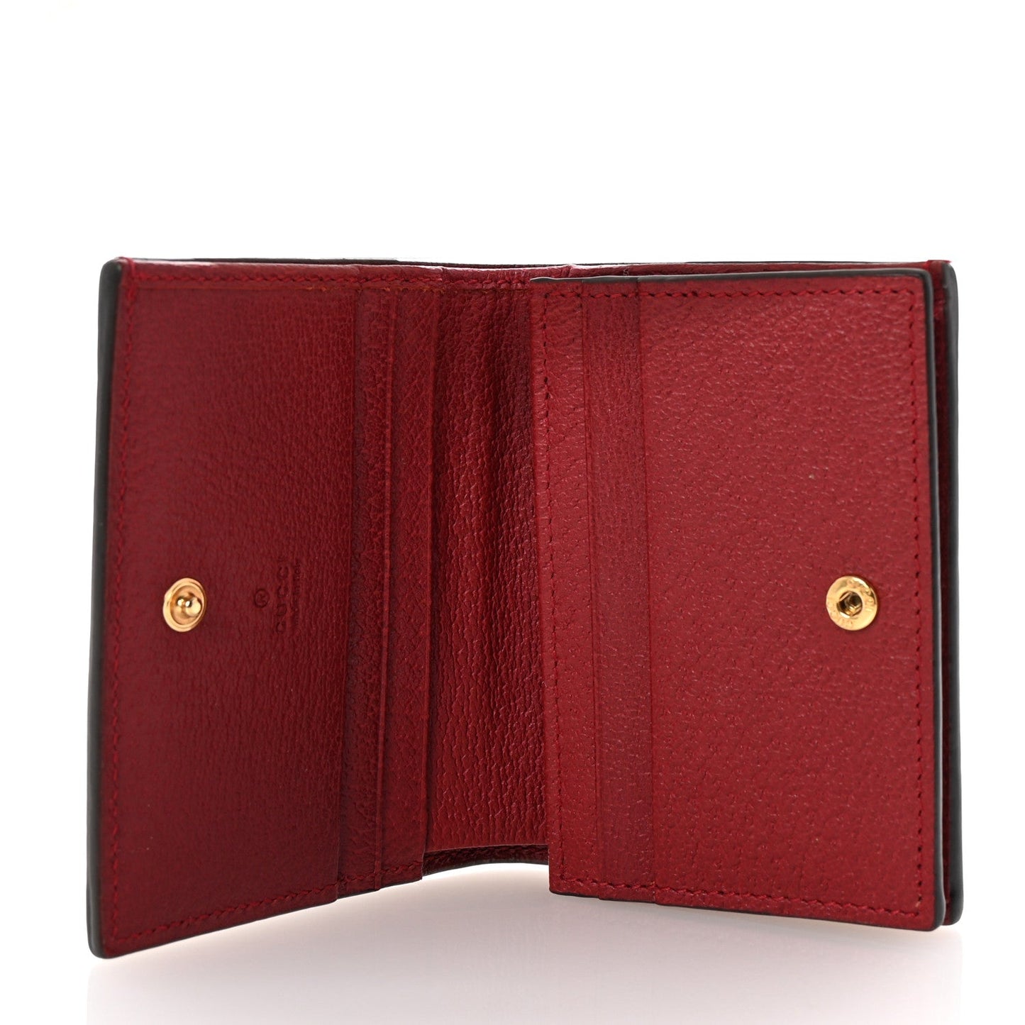 Amelia GG Supreme Monogram Flora Web Ophidia Card Case Red