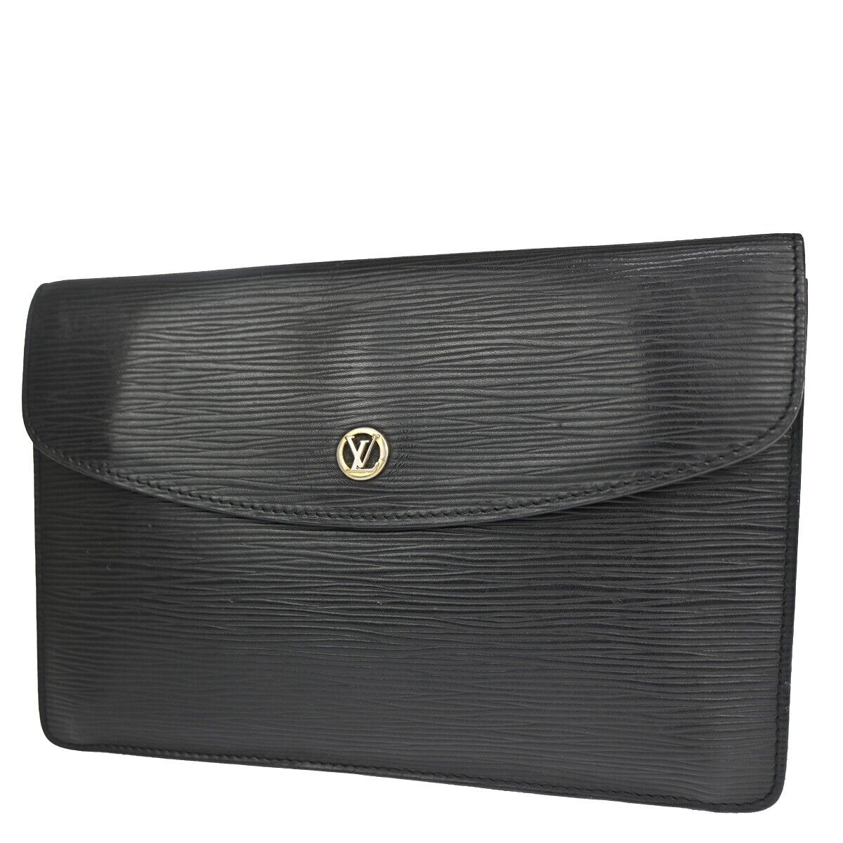 Louis Vuitton Montaigne  Leather Clutch Bag