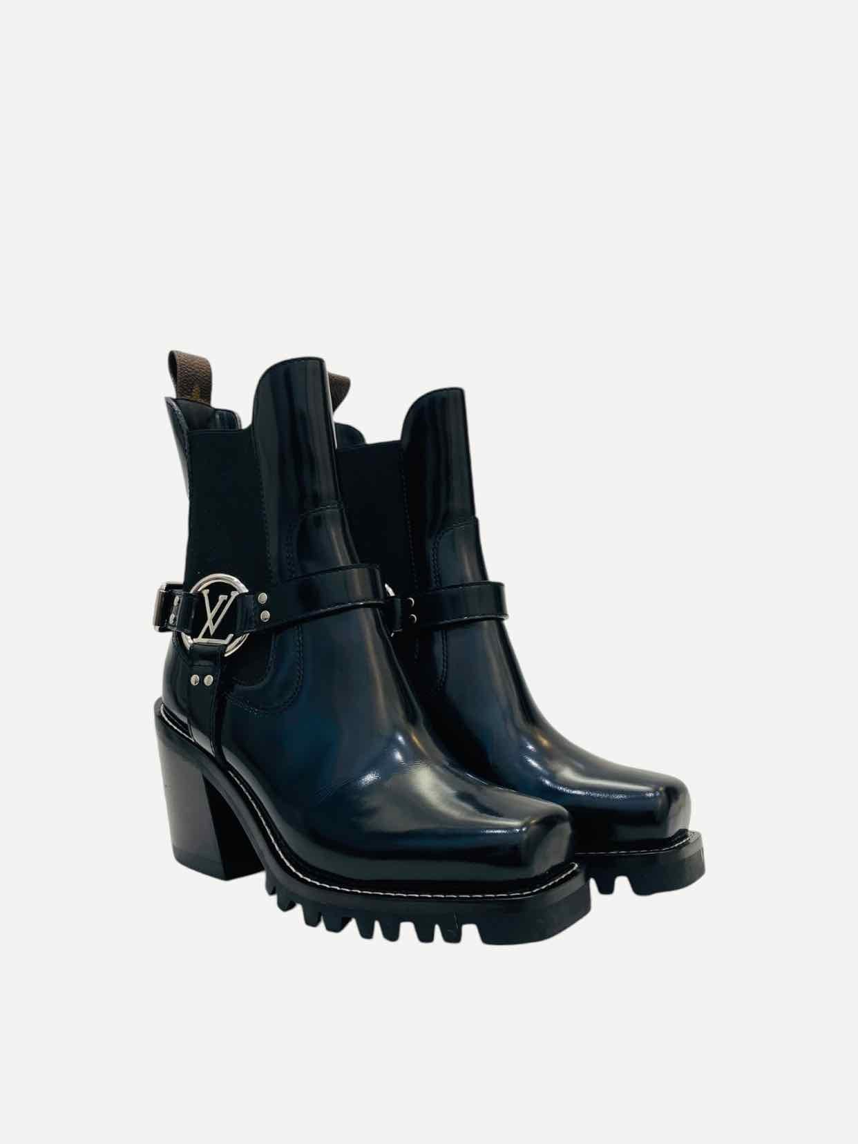 LOUIS VUITTON Limitless Black Size EU 35 Ankle Boots