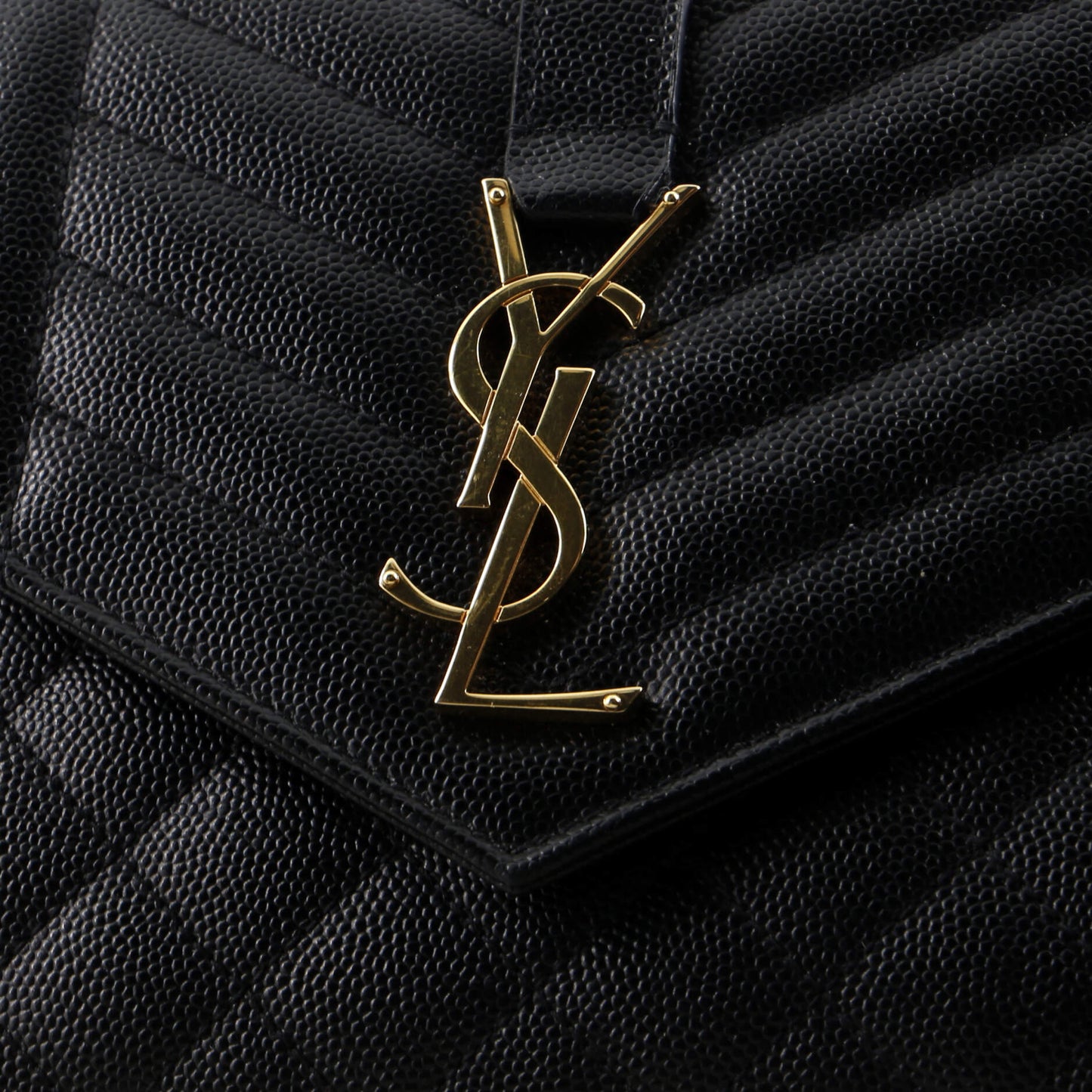 Classic Monogram Envelope Wristlet Clutch Mixed Matelasse Leather