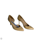 Shoes Luxury Designer By Gucci In Tan, Size: 7
