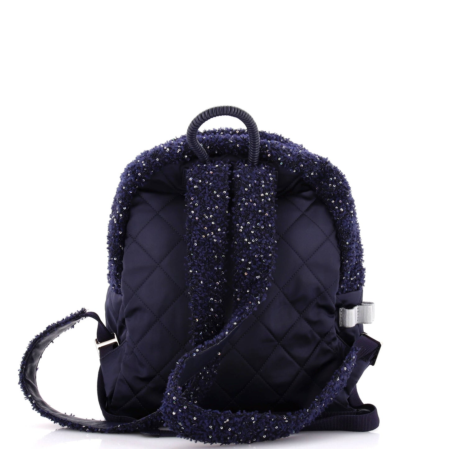 Astronaut Essentials Backpack Quilted Nylon with Tweed Medium