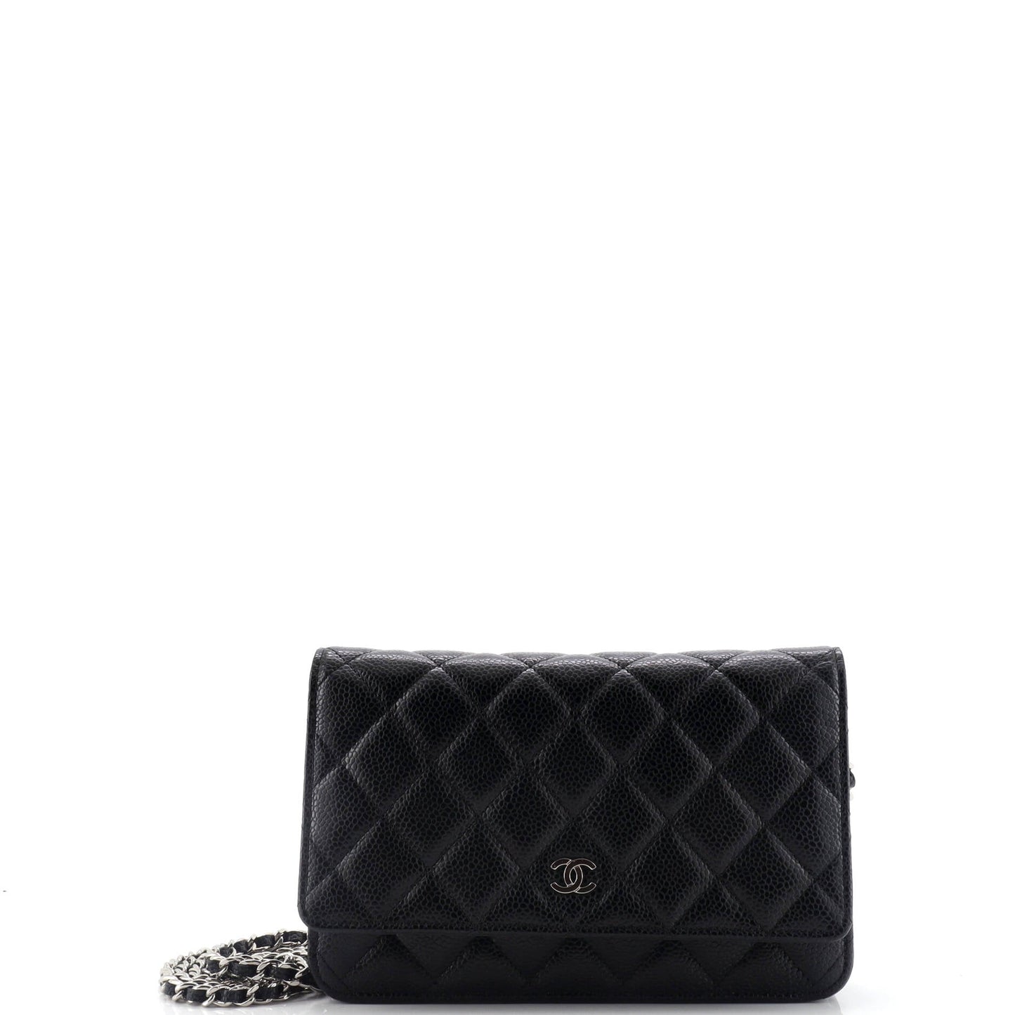 Wallet on Chain Quilted Caviar
